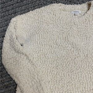 Mittoshop Cream Textured Knit Top
